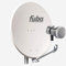 Fuba Satellitenschüssel Komplettset 1 Teilnehmer DAL 801 G - Sat Komplettanlage Fuba DAL 800 G Alu Sat-Schüssel/Sat-Spiegel 80cm hellgrau + Fuba DEK 117 Single Universal LNB - HDTV, UHD(4K/8K), 3D