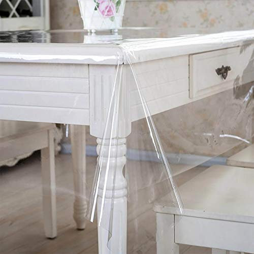Tischdecke Transparent Schutzdecke Glasklar Durchsichtig Klarsichtfolie 0,2mm Klar 280x140cm