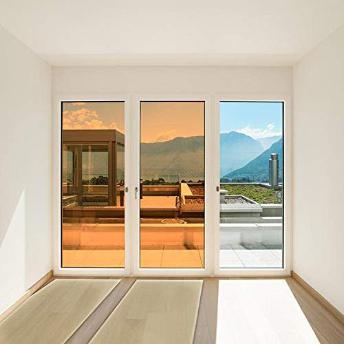 HANHAN Verdunkelungsfolie, selbstklebend, nicht reflektierend, für Fenster, blockiert Licht, UV-Kontrolle, Sichtschutz, Glas-Tönungsfolie für Zuhause, Büro, Schlafzimmer