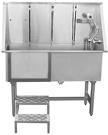 Monster Shop Tierbad Hunde Katzen Haustiere Badewanne Hundebadewanne Haustier Dusche Tierdusche Hundedusche 400mm Edelstahl