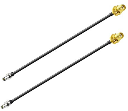 Vecys Cavo SMA 4G Presa SMA da Paratia a Spina TS9 Cavo Prolunga Antenna 4G Router 15 cm 6 pollici RG174 2 pezzi per Antenna 2G 3G 4G LTE 4G Hotspot UMTS