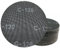 Lot de 5 grilles abrasives autocollantes de 225 mm, grain 40, disques abrasifs pour ponceuse à sec, ponceuse girafe, ponceuse murale, ponceuse de plafond, ponceuse à col long