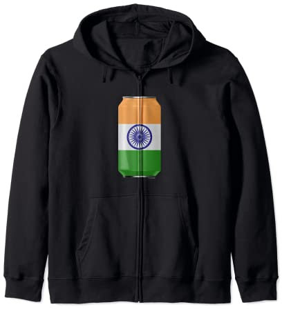 Bidon de boisson fraîche avec drapeau de l'Inde Sweat à Capuche