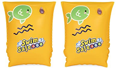 Bestway Swim Safe ABC Schwimmflügel Stufe C WonderSplash, 3-6 Jahre, 25 x 15 cm, Gelb