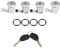 Kit de Serrure de Porte, 252522, 9170.G3, 9170.CW Kit de Barillet de Serrure de Porte de Voiture avec Remplacement des Clés pour Partenaire pour Berlingo pour Xsara(4 cylindres de serrure)