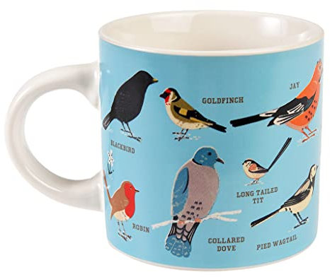 Rex London Ceramic Mug 350ml - Garden Birds