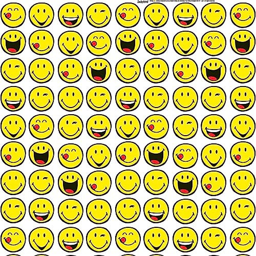 bsb Geschenkpapier Rolle in 70 x 200 cm - Geschenk-Verpackung mit Smiley-Design - Geschenk-Papier Geburtstag & mehr - reißfestes Geschenkpapier Kinder & Erwachsen - 1 Rolle