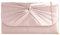 Borsa a mano in raso plissettato per matrimonio, ballo di fine anno, matrimonio, sera, Nude, medium