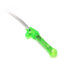 LED-Glasfaser Einhorn Zauberstab mit Kristallkugel I 7 Leuchtmodi 41cm lang I Leuchtender Fantasy-Stab Kinder Spielzeug Farbe grün