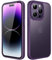 JETech Matte Case for iPhone 14 Pro Max 6.7-Inch, Shockproof Military Grade Drop Protection, Frosted Translucent Back Phone Cover, Anti-Fingerprint (Deep Purple)