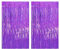 Drucilla Lametta Vorhang, 2 Stück Glitzer Folien Fransen Lametta Vorhänge, Glitzer Tinsel Curtain für Party, Geburtstag, Hochzeit, Happy Birthday Deko, 1m x 2m, Violett