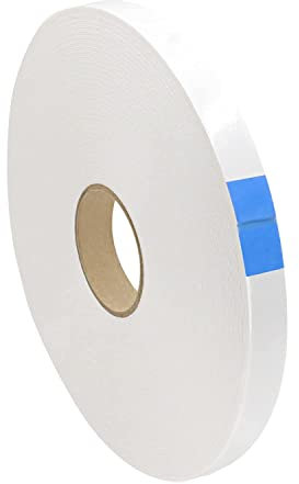 Kleberino Spiegelklebeband doppelseitig stark klebend | 1mm dick | Universal Montageklebeband | Industrieklebeband für Holz, Metall, Kunststoff ect (12mm x 5m)