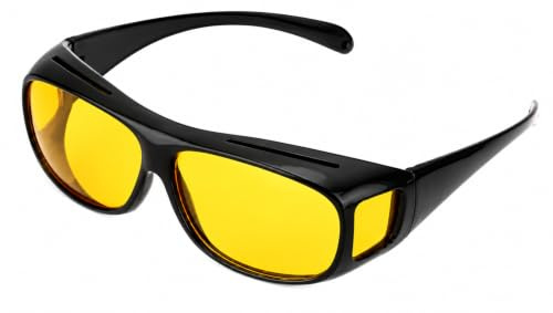 jokeshop Ali G Brille mit gelben Gläsern 90er Rapper 1990er Jahre Film Gangster Kostüm Zubehör