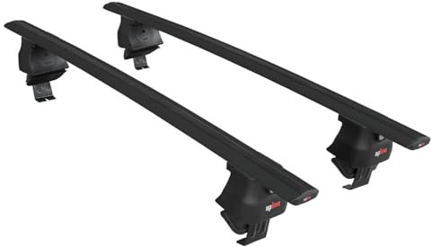acpar Kompatibel mit Toyota Hilux 8 (AN130) 2015-2025 ACE-4 Relingträger Dachträger Auto Gepäckträger Schwarz Aluminium 2 Stangen