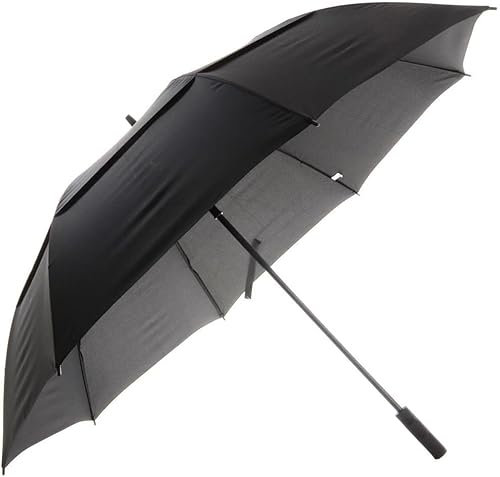 Fordables Large Golf Umbrella Windproof Black 80 cm, Canopy, Automatic Open, Extra Large Oversized, Sun Protection Ultra Rain & Wind Resistant Stick Umbrellas 32 inches