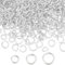 Beebeecraft 1 Box 300 Stück 4 mm 5 mm 6 mm Edelstahl Silber Einzelschlaufe Offene Biegeringe Verbinder Für DIY Handwerk Schmuck Armbänder Halskette Herstellung Zubehör