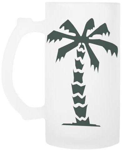 Palme Des Afrikakorps Glas Bierkrug Mit Henkel