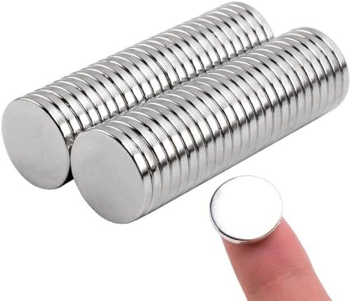15x2mm Neodym Magnete Extra Stark, 50 Stück Magnete Round für Magnettafel, Starke Magnete Klein, Neodym Magnete für Handwerk, Kühlschrankmagnete, Magneten Starker Halt