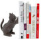 Katze Dekorative Buchstützen, Einzigartige Buchstützen aus Gusseisen in Tierform, um Bücher Schwere Beanspruchung Zu Halten, für Heimbibliothek Büro Regaldekoration, Vintage Antik Wohnkultur (Katze)