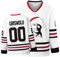 YWIES Griswold #00 Movie Christmas Hockey Trikots Stitched Letters and Numbers S-XXXL, Weiss/opulenter Garten, XL