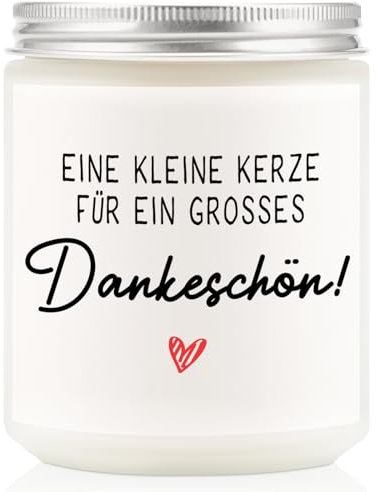 Dankeschön Geschenke, CadeauJoie Danke Geschenk für Frauen, 7OZ Lavendel Kerzen im Glas Danke Geburtstag Geschenk für Freundin Kollegin Mama Oma Papa Erzieherin Lehrerin Abschiedsgeschenk