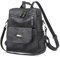 YALIZHNA Damen Rucksack Für PU Leder Schultertasche,Mode Wasserdicht Anti-Diebstahl Reiserucksack Frauen Rucksackhandtaschen (Schwarz)