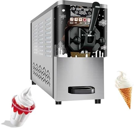 MAHWER Máquina for Hacer Helados comerciales en Cono, Totalmente automática, for Uso doméstico o Comercial