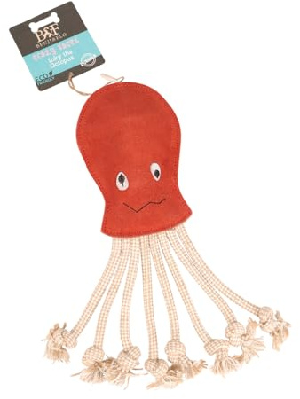 Benji & Flo Crazy Faces Dog Toys, Inky the Octopus