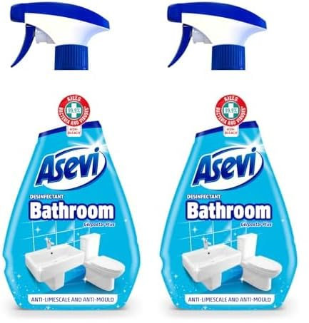 Asevi Bathroom Disinfectant Cleaning Spray, Antibacterial Spray, Mould Spray, Bathroom Spray, 720ml (Pack of 2)