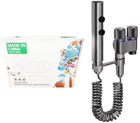 Bidet Portatile Kit Doccetta per Bidet, Tubo Telescopico 2m E Doppia Valvola Di Controllo Spruzzo, Doccino per Lavandino, Idroscopino WC Doccino Anale Bagno Degli Animali Domestic