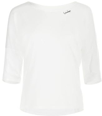 Winshape Damen Ultra Leichtes, Weiches Modal-3/4-arm Mcs004 T-Shirt, Vanilla-White, M EU