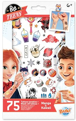 Buki - Manga Tattoos, TA007, Multicolour