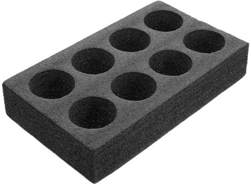 Solicador de bebidas espuma 8 agujeros anti-colisión portátil portátil reutilizado