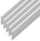 Windows4you UPVC Trim for Skirting and Architrave, 65mm x 2m, White, Pack of 5
