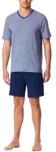 Schiesser Herren Schlafanzug kurz V-Ausschnitt - Nightwear Set