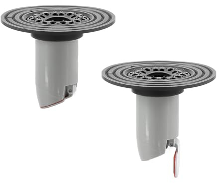 QruiLanTu 2Pcs Odor-Proof Shower Drain Plug with Magnetic Backflow Preventer, Hair Catcher, and Variable Diameter Washers, Fits drains, sewers, and pipes with inner diameters from 1.5 to 3.9