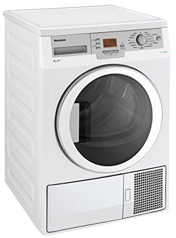 Blomberg TKF 8455 AGE60 – Sèche-linge (indépendant, front, pompe à chaleur, 8 kg, A, coton, Jeans/Denim, Lingerie, Mezclar, chemise/chemisier, Sport, Programmé, Laine) Gris, Blanc