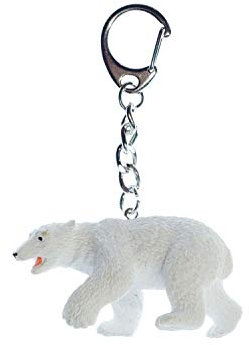 Miniblings ours polaire ours polaire Porte-clé Porte-clés - bijoux à la mode main I I Pendentif trousseau de clés Porte-clef