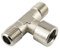 Fittingstore - T-Stück mit Außen-Innen-Außengewinde Messing vernickelt, Fittings, Druckluft, Wasser (G 3/8)…