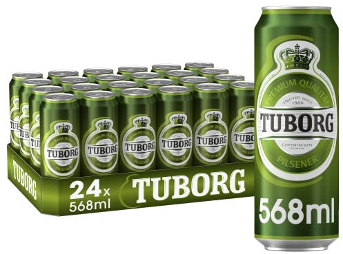 Tuborg Pilsener, Bier Dose Einweg (24 x 0.568 L) Dosenbier