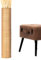 Leewadee Grande Vaso Da Terra: Alto Vaso Stile Boho In Legno Di Mango Per Rami Di Pampa, 70 cm, Oro