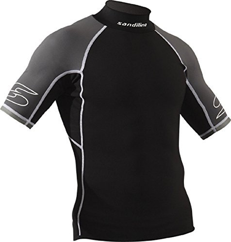 Sandiline Herren Neoprenshirt Funktionsshirt kurzarm T-Shirt 0,5 mm, Größe:S