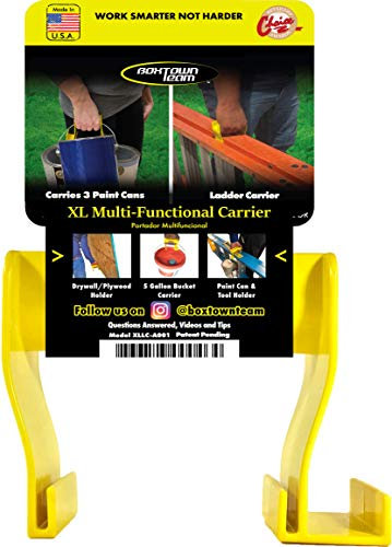 Boxtown Team Ladder Carrier (XL Yellow) | Ladder accesories | Ladder Handle | Paint can Carrier