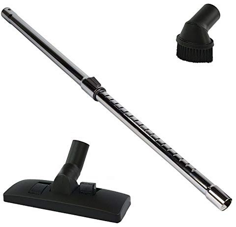 Maxorado Staubsaugerrohr 35mm + Bodendüse + Zusatz Möbelpinsel - für Industriesauger Kärcher Bosch Einhell Masko Makita Tacklife Syntrox metabo