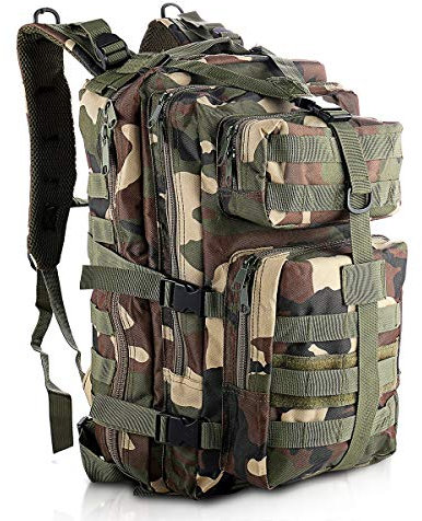 SHANNA Militär Rucksack, Taktischer Rucksack 35L Armee Rucksack MOLLE Assault Pack Taktischer Kampfrucksack für Outdoor Wandern Camping Trekking Angeln Jagd