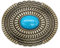 YOQUCOL Vintage Indian Elements American Western Cowboy Türkis Gürtelschnalle für Herren - Braun -