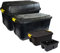 Charles Bentley Heavy Duty, Set of 4, Trunk Box 175L, 145L, 24L, And Caddy, 95% Recycled Plastic, Robust, Durable, Waterproof, 4 Wheels, Padlock Holes, Carry Handle, Strong Clip Locks (94x56x52cm)