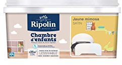 Peinture chambre d'enfant 2,5L RIPOLIN - Ton: Jaune mimosa