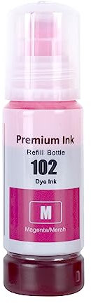 Go Inks 1 Magenta 70ml Ink Bottle to replace Epson 102 Compatible/non-OEM for EcoTank Printers