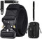 Taktischer Gürtel für Herren P-1 Nylon Canvas Gürtel, Schnellverschluss mit Metallschnalle, Molle-Tasche und 2 Haken und cleverem 8-in-1-Multi-Tool-LED-Stift